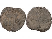 France HENRI III - DOUBLE SOL PARISIS, 2nd TYPE 1578, S TROYES