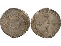 France HENRI III - DOUBLE SOL PARISIS, 2nd TYPE 1578 P DIJON