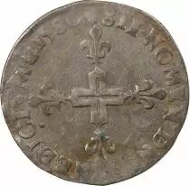 France HENRI III - DOUBLE SOL PARISIS, 2nd TYPE 1580 PARIS