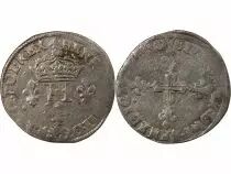 France HENRI III - DOUBLE SOL PARISIS, 2nd TYPE 1581/0 A PARIS
