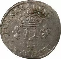 France HENRI III - DOUBLE SOL PARISIS, 2nd TYPE 1581/0 A PARIS