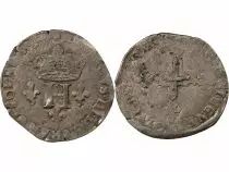 France HENRI III - DOUBLE SOL PARISIS, 2nd TYPE 1582 P DIJON