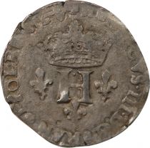 France HENRI III - DOUBLE SOL PARISIS, 2nd TYPE 1582 P DIJON