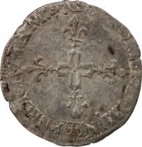France HENRI III - DOUBLE SOL PARISIS, 2nd TYPE 1585 D LYON