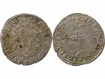 France HENRI III - DOUBLE SOL PARISIS, 2nd TYPE 1586 C SAINT L&Ocirc;