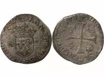 France HENRI III - DOUZAIN AUX DEUX H, 1er TYPE - 1575 I LIMOGES