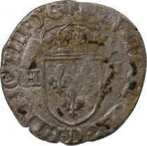 France HENRI III - DOUZAIN AUX DEUX H, 1er TYPE - 1576 D LYON