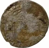 France HENRI III - DOUZAIN AUX DEUX H, 1er TYPE - 1576 R VILLENEUVE-LES-AVIGNON