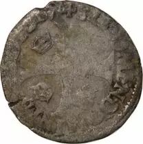 France HENRI III - DOUZAIN AUX DEUX H, 1er TYPE - 1576 R VILLENEUVE-LES-AVIGNON