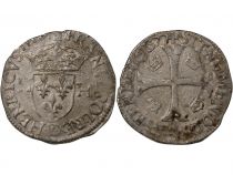 France HENRI III - DOUZAIN AUX DEUX H, 1er TYPE - 1577 B ROUEN