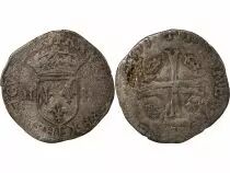 France HENRI III - DOUZAIN AUX DEUX H, 1er TYPE - 1577 F ANGERS