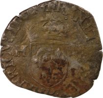 France HENRI III - DOUZAIN AUX DEUX H, 1er TYPE - 1577 P DIJON