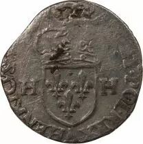 France HENRI III - DOUZAIN AUX DEUX H, 1er TYPE - A PARIS