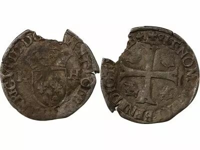 France HENRI III - DOUZAIN AUX DEUX H, 1er TYPE - P DIJON