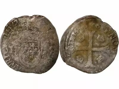 France HENRI III - DOUZAIN AUX DEUX H, 1er TYPE - PARIS