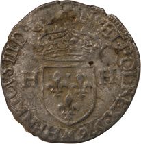 France HENRI III - DOUZAIN AUX DEUX H, 2e TYPE - 1576 M TOULOUSE