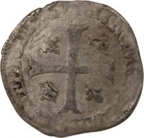 France HENRI III - DOUZAIN AUX DEUX H, 3e TYPE - 1576 O RIOM