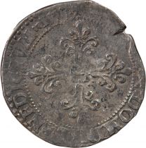 France HENRI III - FRANC AU COL PLAT 1577 A PARIS
