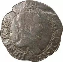 France HENRI III - FRANC AU COL PLAT 1580 TOURS