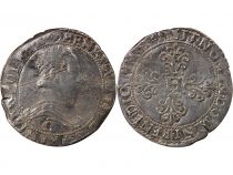 France HENRI III - FRANC AU COL PLAT 1581 C SAINT LÔ
