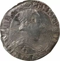France HENRI III - FRANC AU COL PLAT 1581 C SAINT LÔ