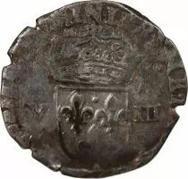 France HENRI III - ? ECU, CROIX DE FACE NANTES
