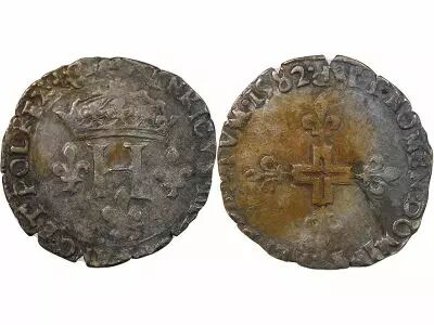 France HENRI III - SOL PARISIS 1582 P DIJON