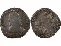 France HENRI III - TESTON AU COL FRAISE, 3e TYPE 1575 T NANTES