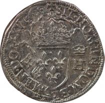 France HENRI III - TESTON AU COL FRAISE, 3e TYPE 1576 M TOULOUSE