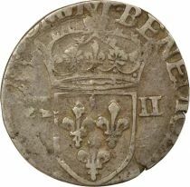 France Henri IV -  1/4 Silver Ecu, 2nd Type - 1600 H La Rochelle