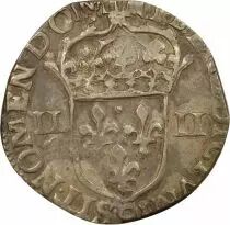 France Henri IV - 1/4 Ecu Argent, 2e Type - 1607 9 Rennes