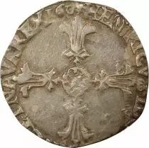 France Henri IV - 1/4 Ecu Argent, 2e Type - 1607 9 Rennes