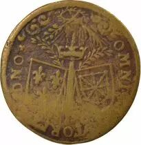 France Henri IV - Brass Token, France & Navarre - 1596 Nuremberg