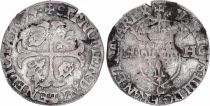France Henri IV - Douzain with Two H - 1591 C Saint L&ocirc;