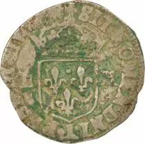 France Henri IV - Douzain with Two H, 3rd Type - 1596 L Bayonne