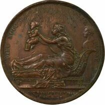 France Henri V, Count of Chambord - Bronze Medal, Birth - 1820