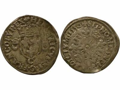 France Henry II - Douzain with Crescents - 1550 C Saint L�