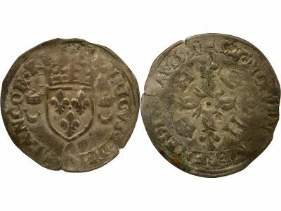 France Henry II - Douzain with Crescents - 1551 A Paris