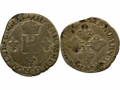 France Henry II - Sol Parisis, 1/2 Gros of Nesl� - 1550 / 1551 A Paris