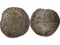 France HENRY III - DOUZAIN WITH TWO H, 1st TYPE - 1576 A PARIS