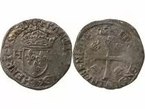 France HENRY III - DOUZAIN WITH TWO H, 1st TYPE - 1576 B ROUEN
