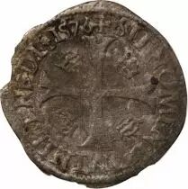 France HENRY III - DOUZAIN WITH TWO H, 1st TYPE - 1576 B ROUEN