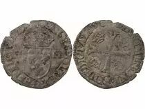 France HENRY III - DOUZAIN WITH TWO H, 1st TYPE - 1576 D LYON