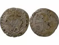 France HENRY III - DOUZAIN WITH TWO H, 1st TYPE - 1576 D LYON