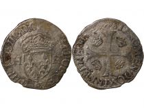 France HENRY III - DOUZAIN WITH TWO H, 1st TYPE - 1577 B ROUEN