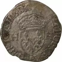 France HENRY III - DOUZAIN WITH TWO H, 1st TYPE - 1577 B ROUEN