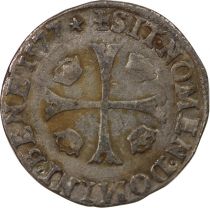 France HENRY III - DOUZAIN WITH TWO H, 1st TYPE - 1577 G POITIERS