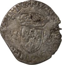 France HENRY III - DOUZAIN WITH TWO H, 1st TYPE - 1577 I LIMOGES