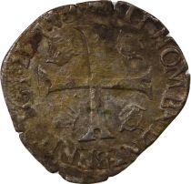 France HENRY III - DOUZAIN WITH TWO H, 1st TYPE - 1577 P DIJON