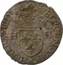 France HENRY III - DOUZAIN WITH TWO H, 2nd TYPE - 1576 M TOULOUSE